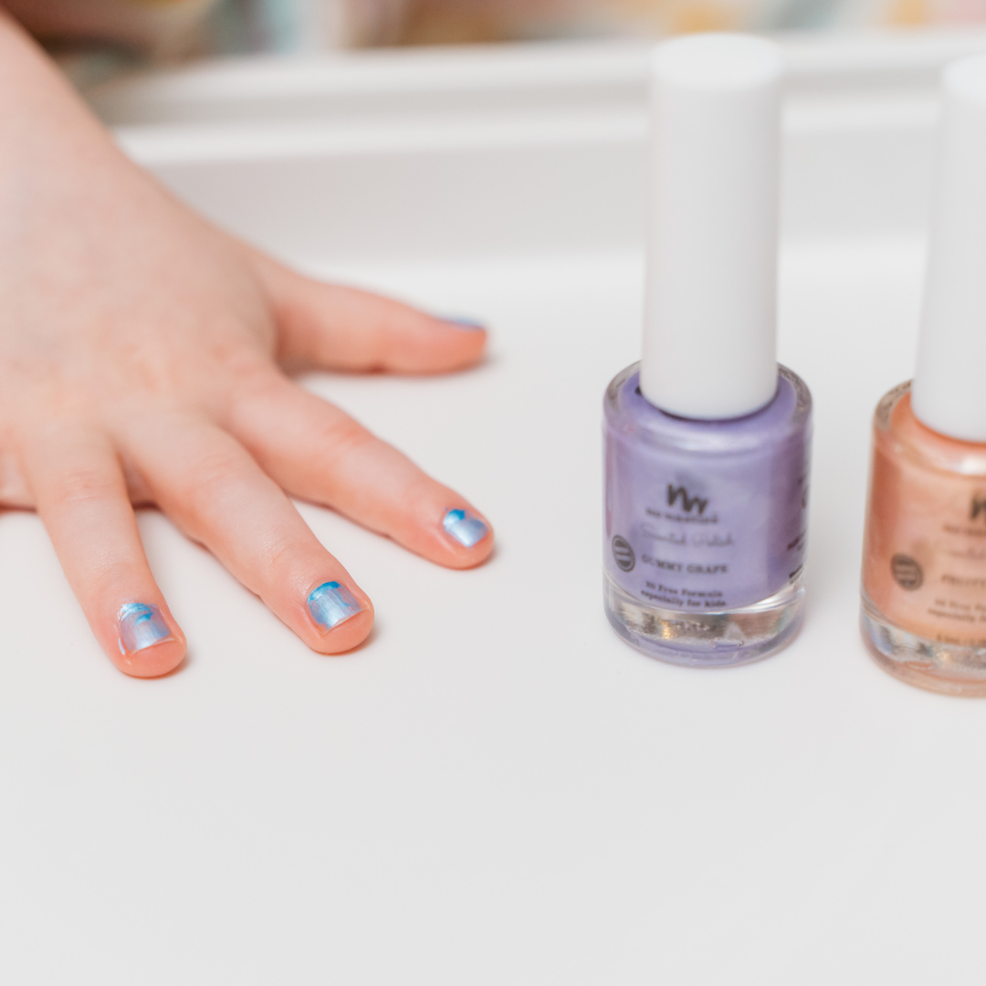 Mermaid Blue Water-Based Kids Nail Polish