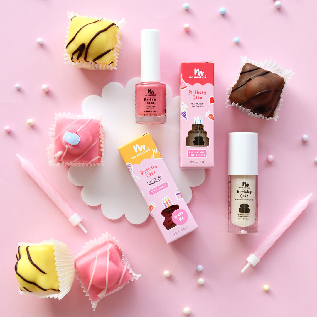 20 FREE Scented Polish - Kids Birthday Cake - Party Pink
