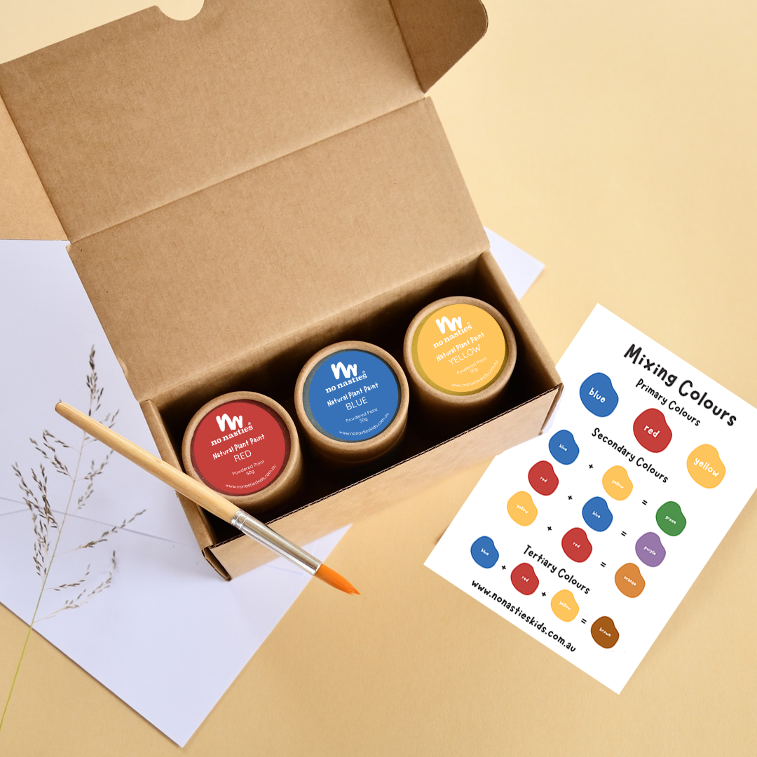 Primary Colours Natural Kids Paint Kit - Plant Based