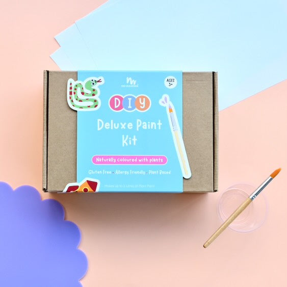 Plant-Based Natural Kids Paint Deluxe Kit - Natural & Safe