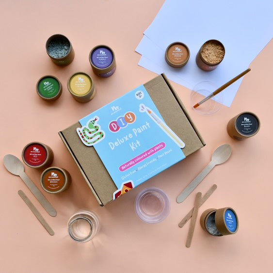 Plant-Based Natural Kids Paint Deluxe Kit - Natural & Safe