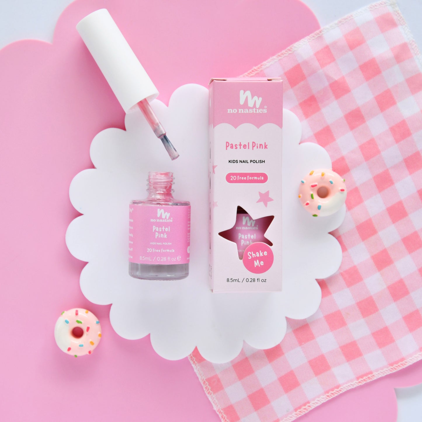 Pastel Pink Water-Based Kids Nail Polish