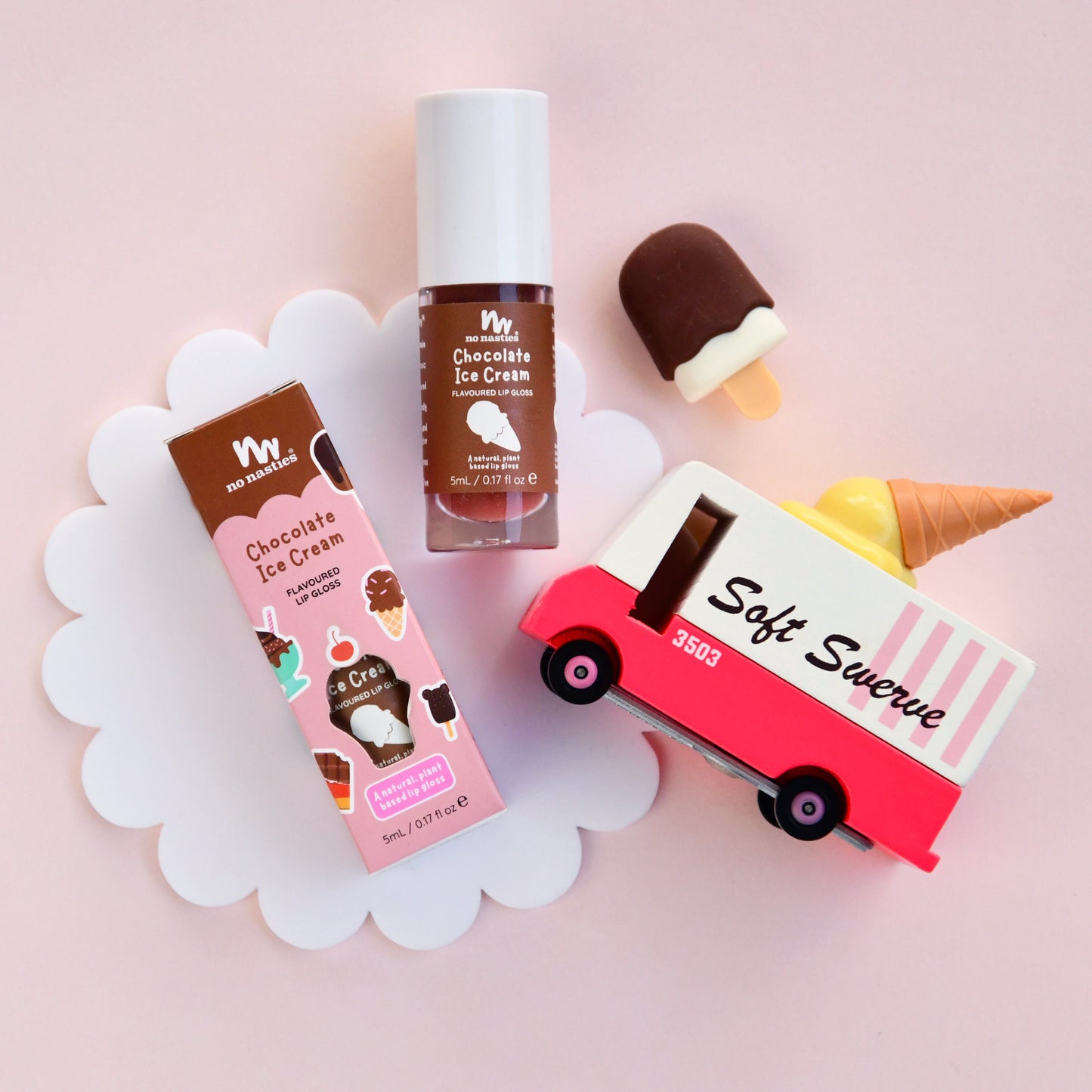 Natural Lip Gloss Chocolate Ice-Cream