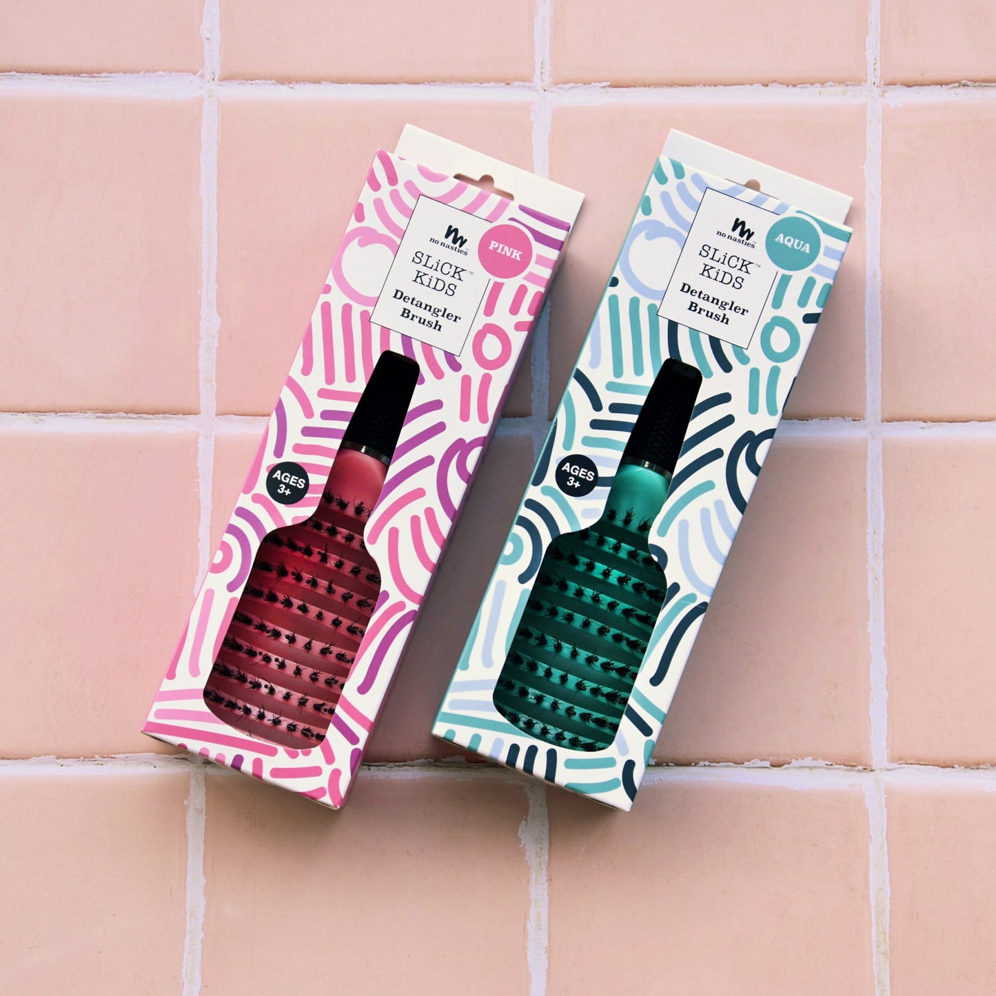 Detangler hair brush for kids gentle on knots