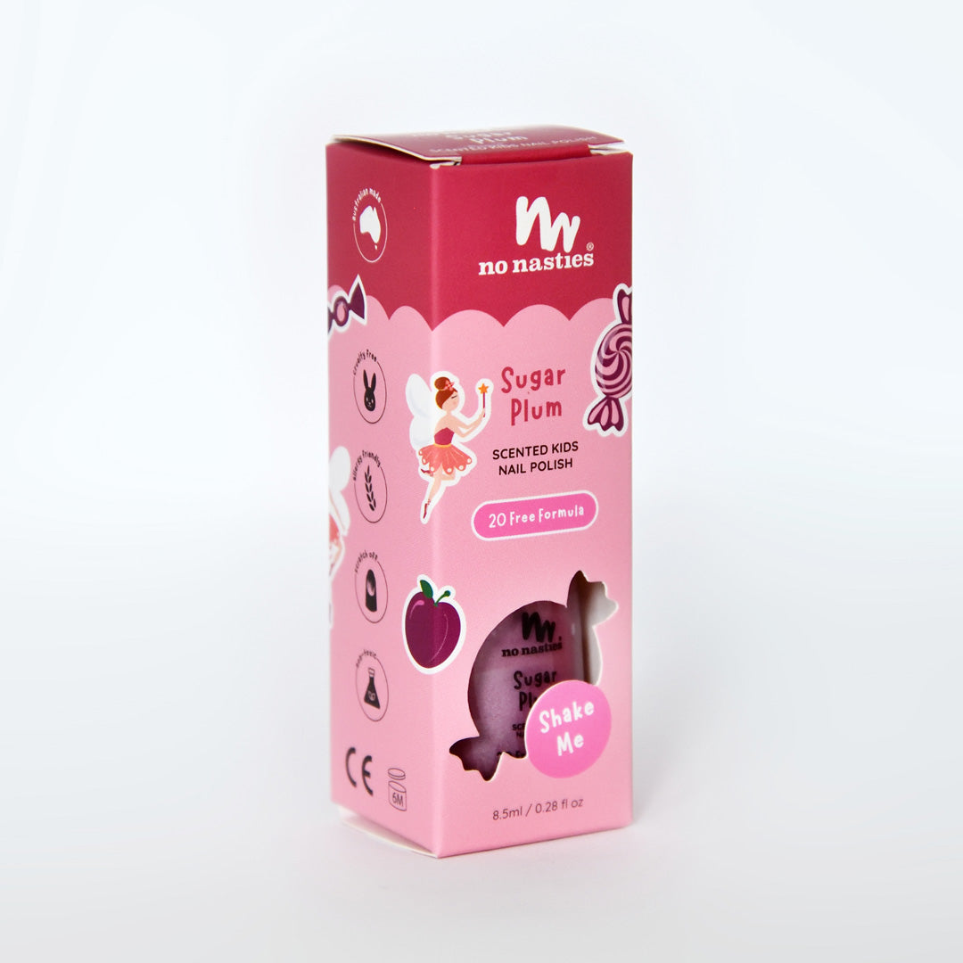 Limited Edition Christmas Sugar Plum Scented Kids Polish - Pastel Plum Coloured