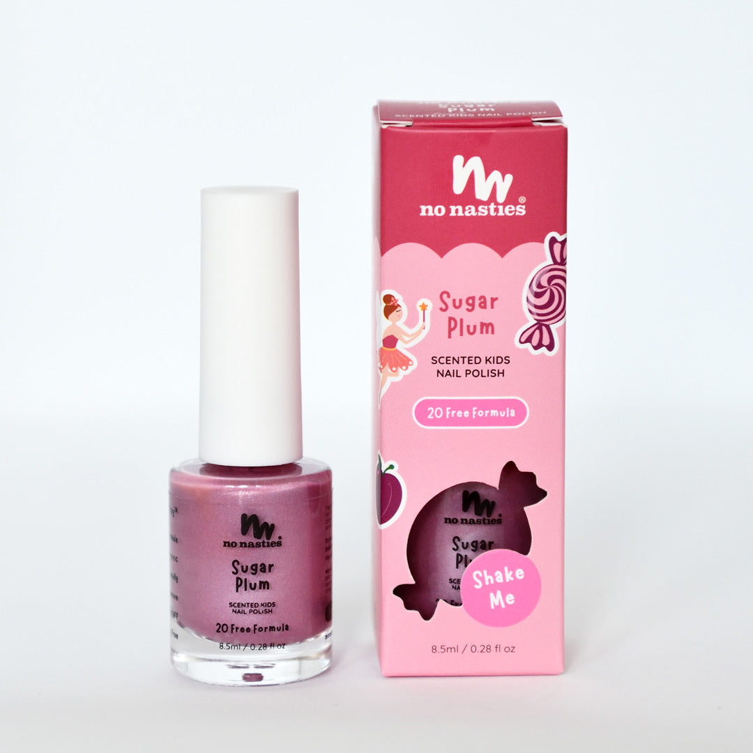 Limited Edition Christmas Sugar Plum Scented Kids Polish - Pastel Plum Coloured