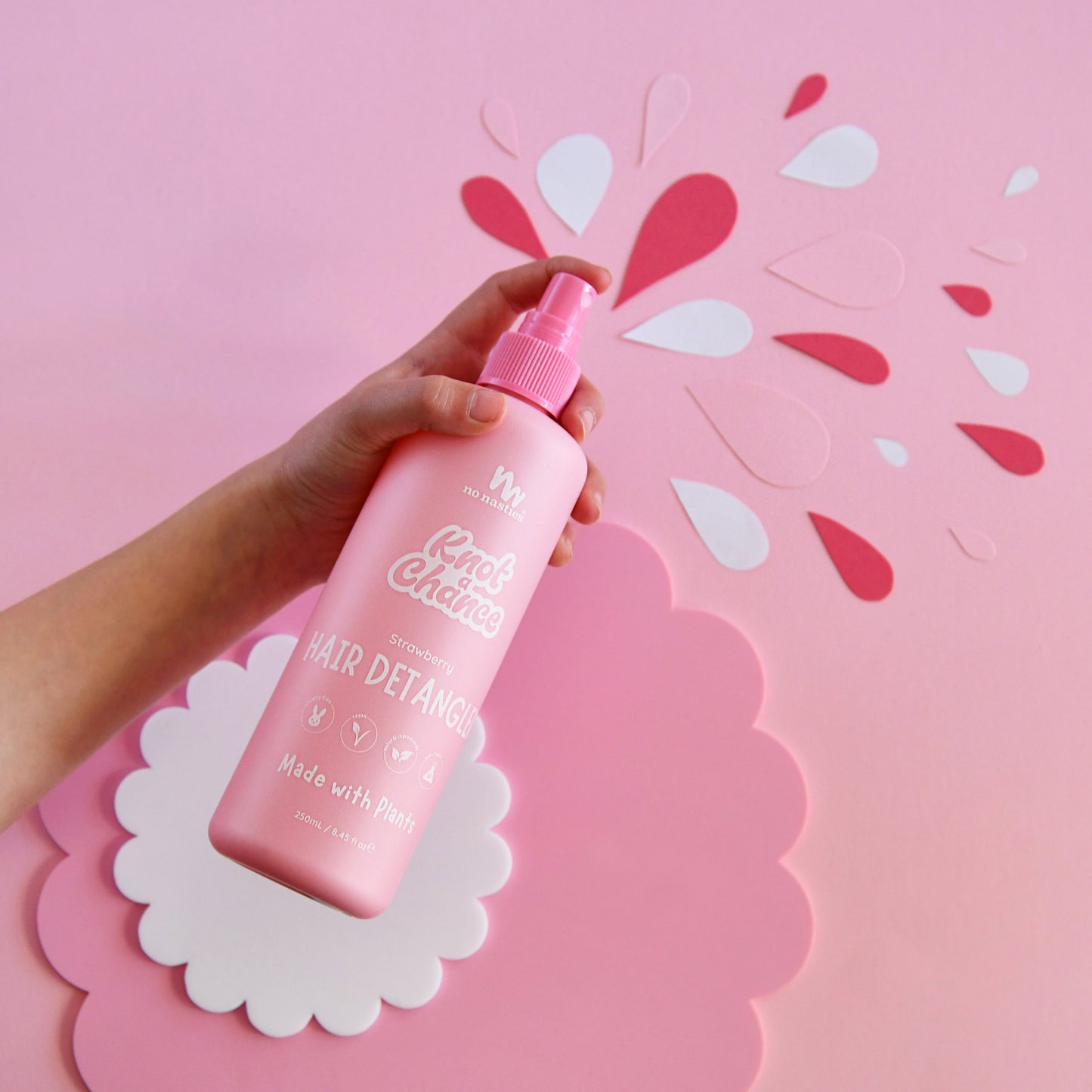 No Nasties Kids strawberry hair detangling spray