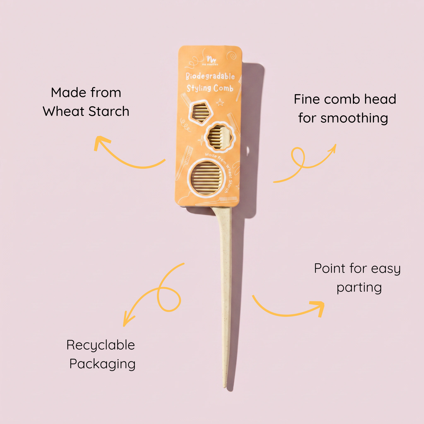 Bio-degradable Tail Comb