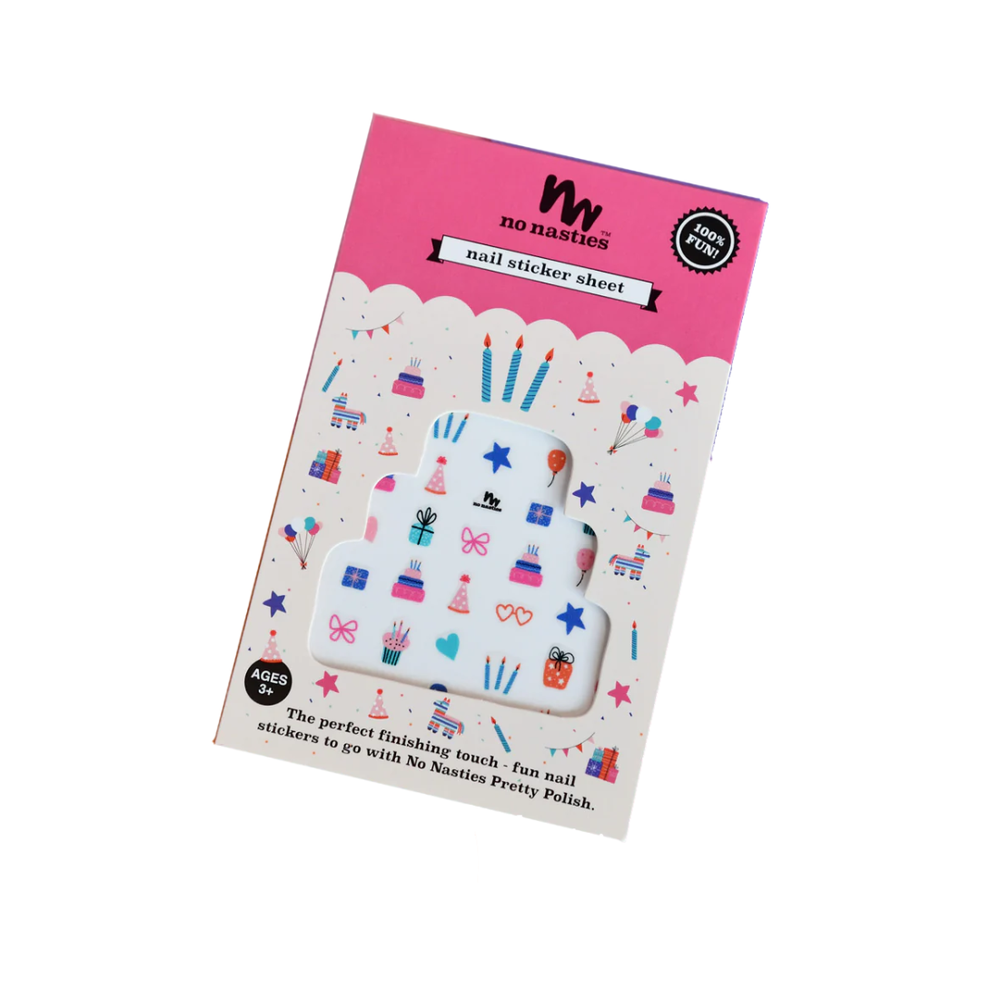 Cute Kids Birthday Nail Stickers