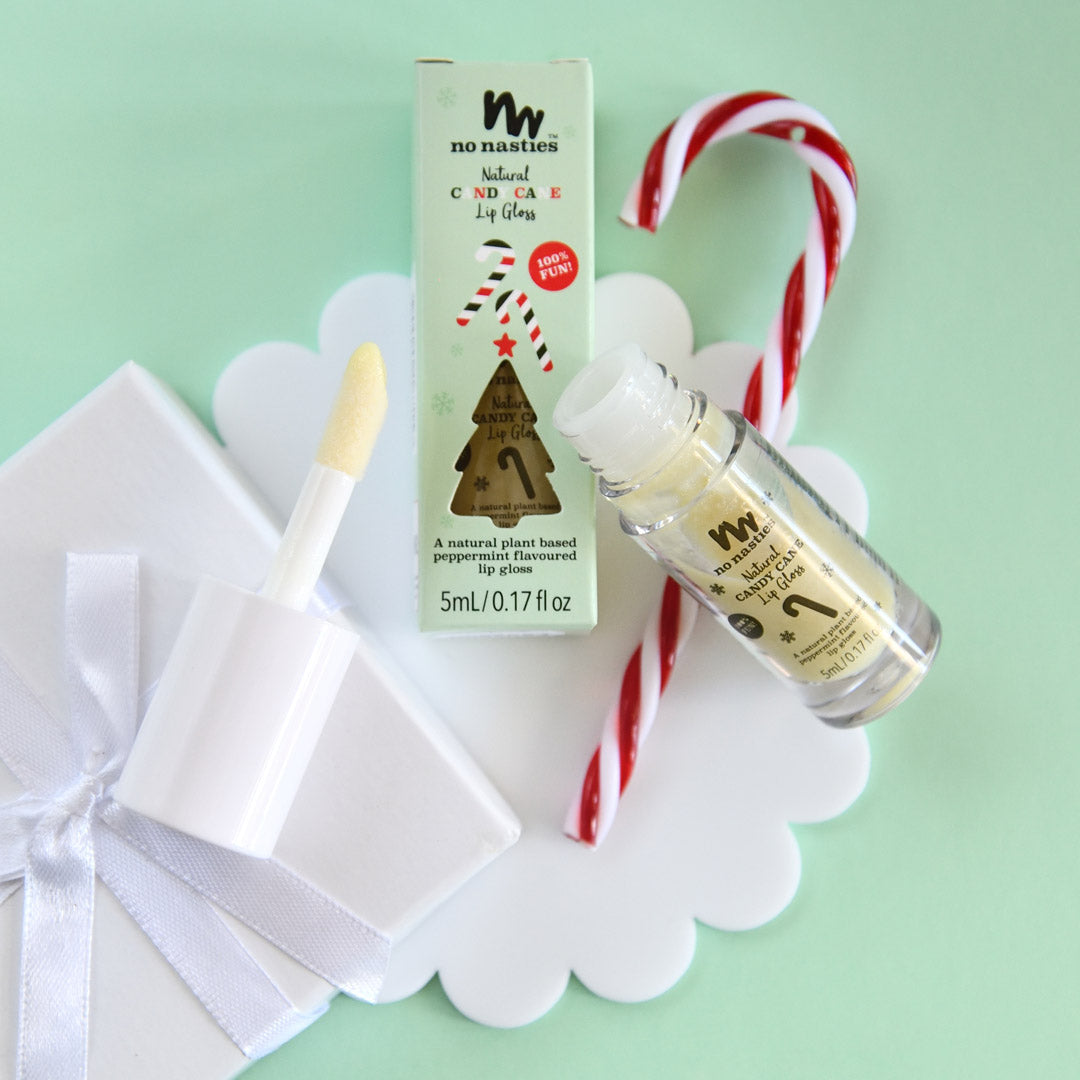 Christmas Limited Edition Natural Kids Lip Gloss Candy Cane