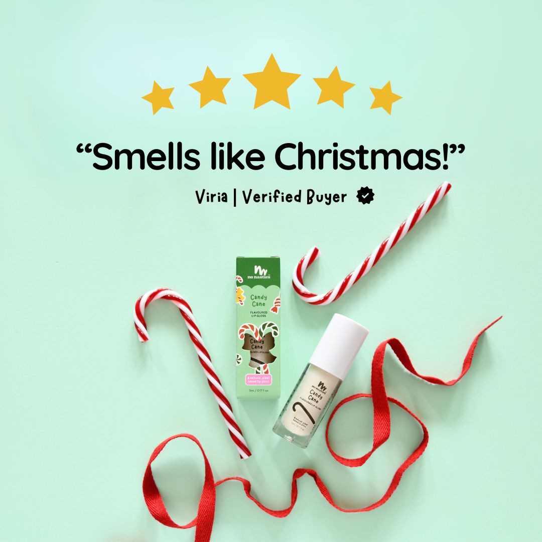 Christmas Limited Edition Natural Kids Lip Gloss Candy Cane