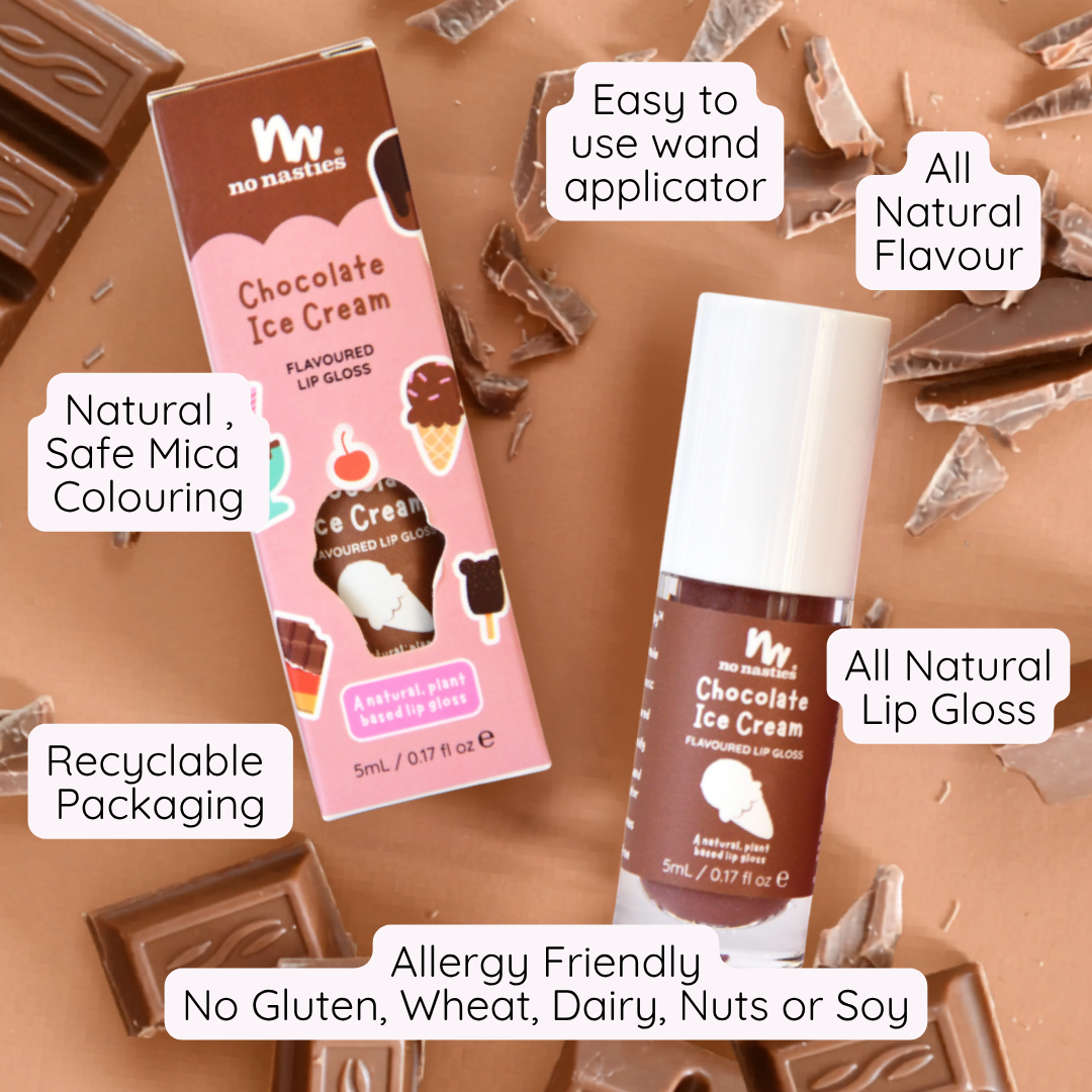 Natural Lip Gloss Chocolate Ice-Cream