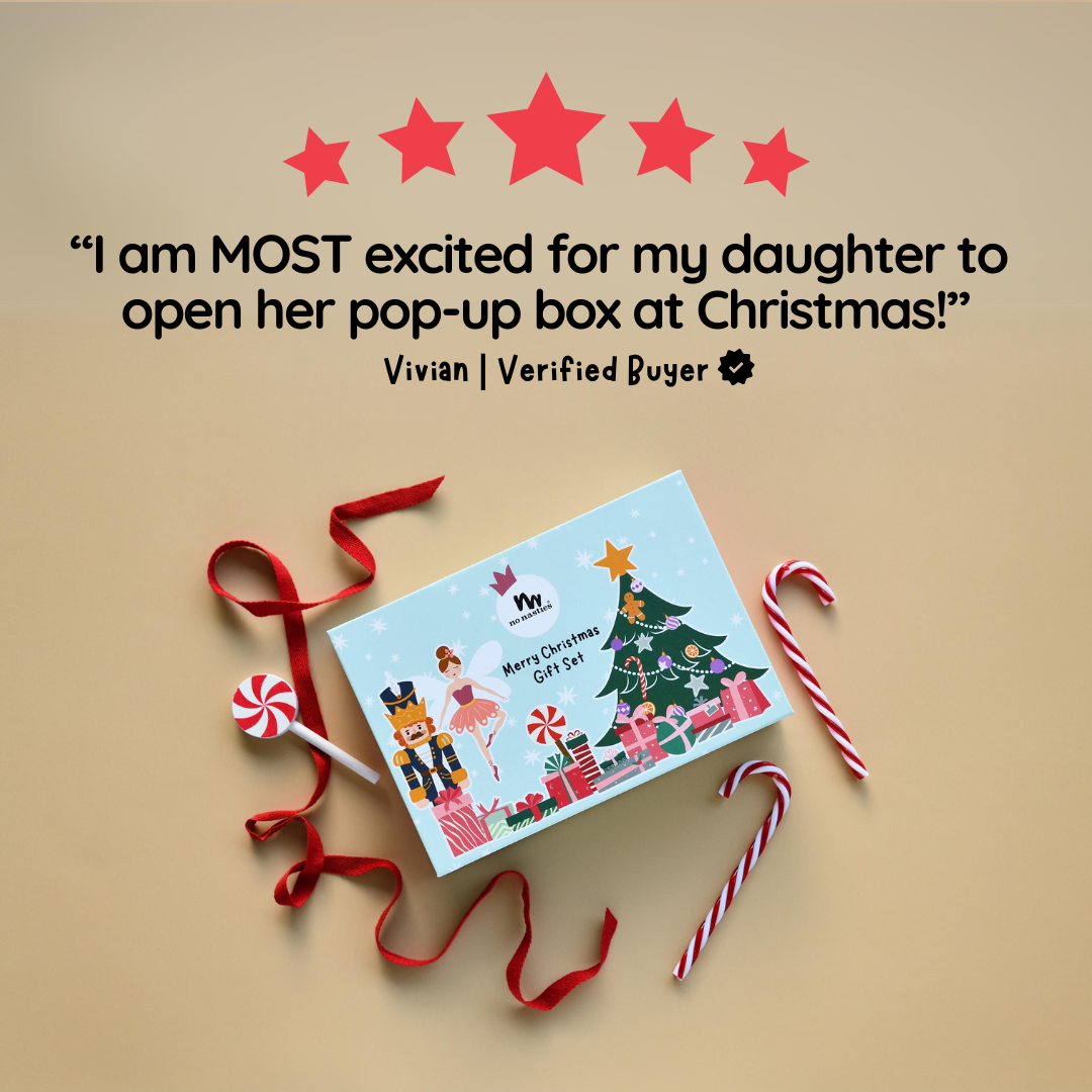 No Nasties Signature Christmas Pop-Up Kids Makeup Box