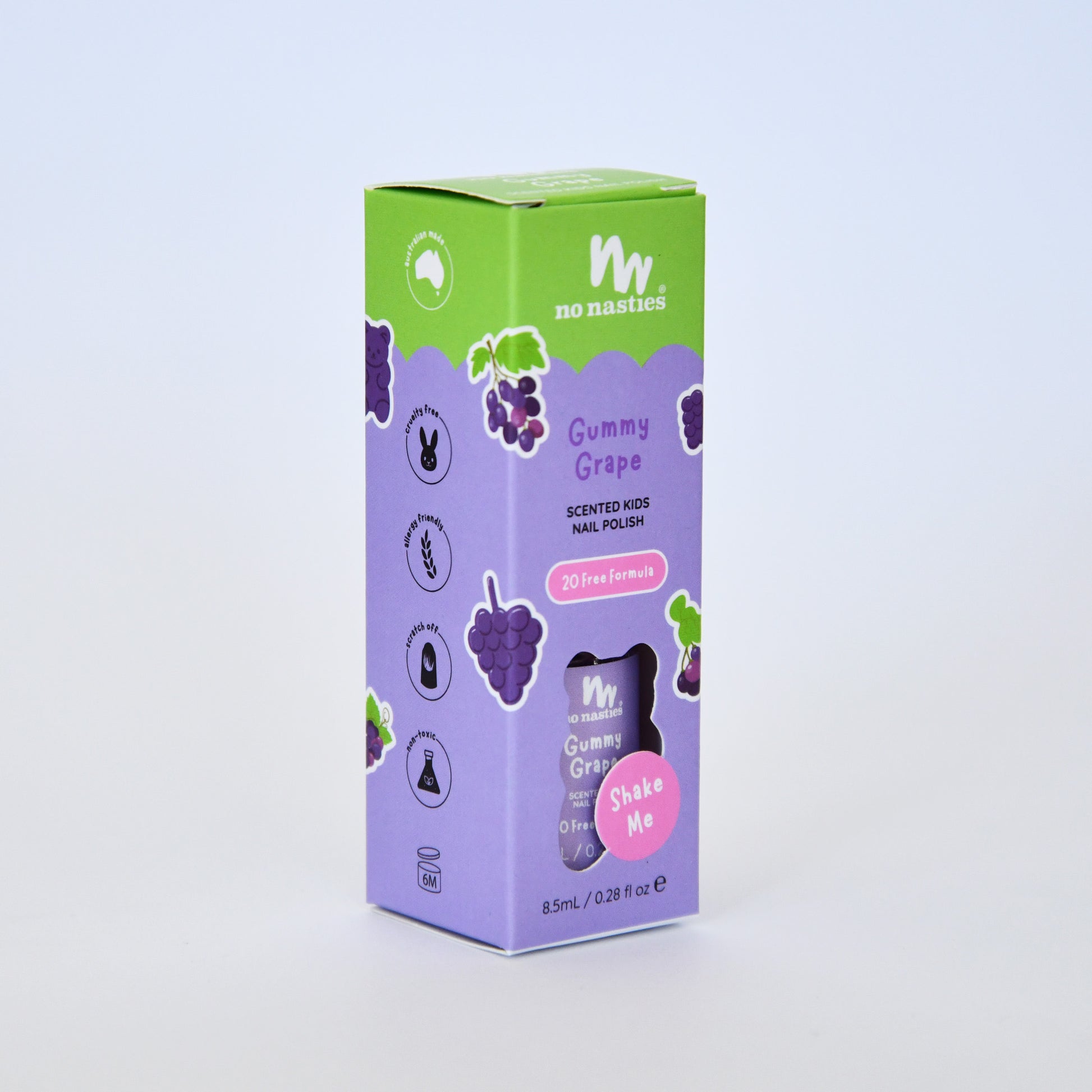 Toxin Free Scented Kids Polish - Gummy Grape - Purple