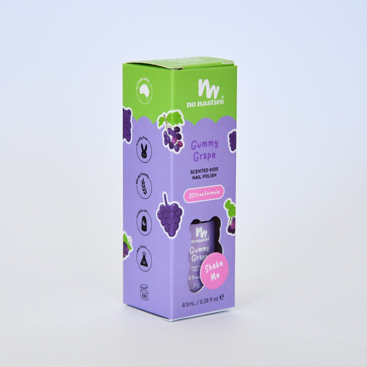 20 FREE Scented Kids Polish - Gummy Grape - Purple