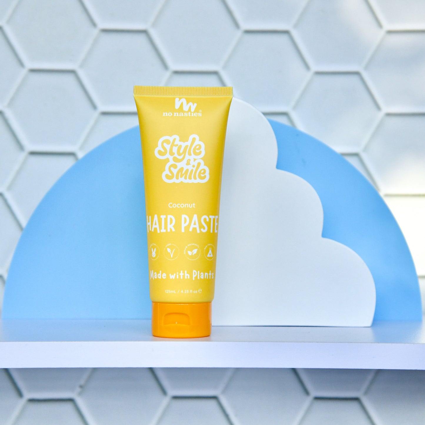 No Nasties Kids Plant Based Hair Paste in Fresh Coconut and Zesty Lime  |  125ml