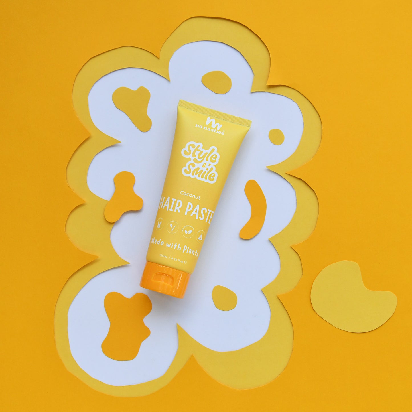 No Nasties Kids Plant Based Hair Paste in Fresh Coconut and Zesty Lime  |  125ml