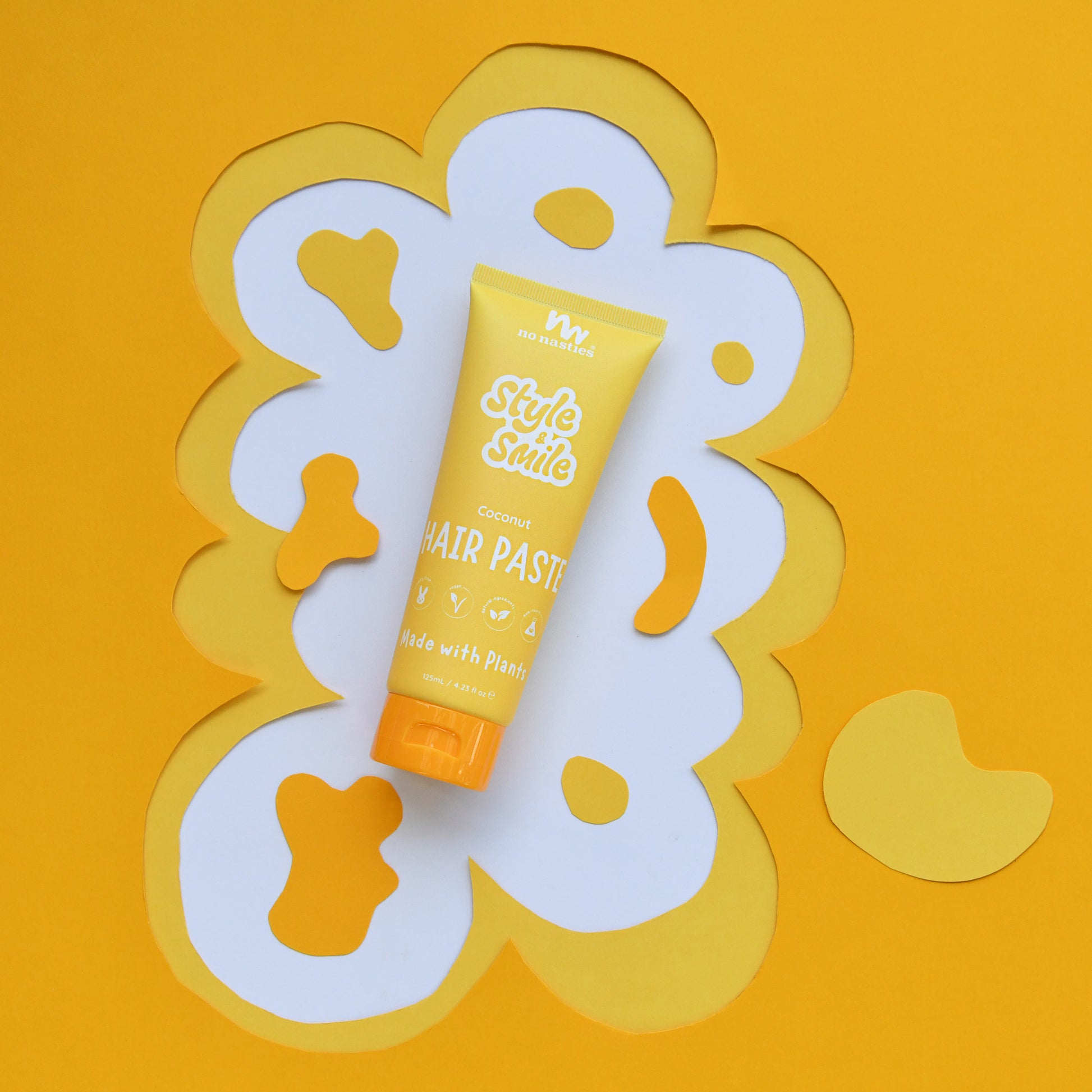 No Nasties Kids Plant Based Hair Paste in Fresh Coconut and Zesty Lime  |  125ml