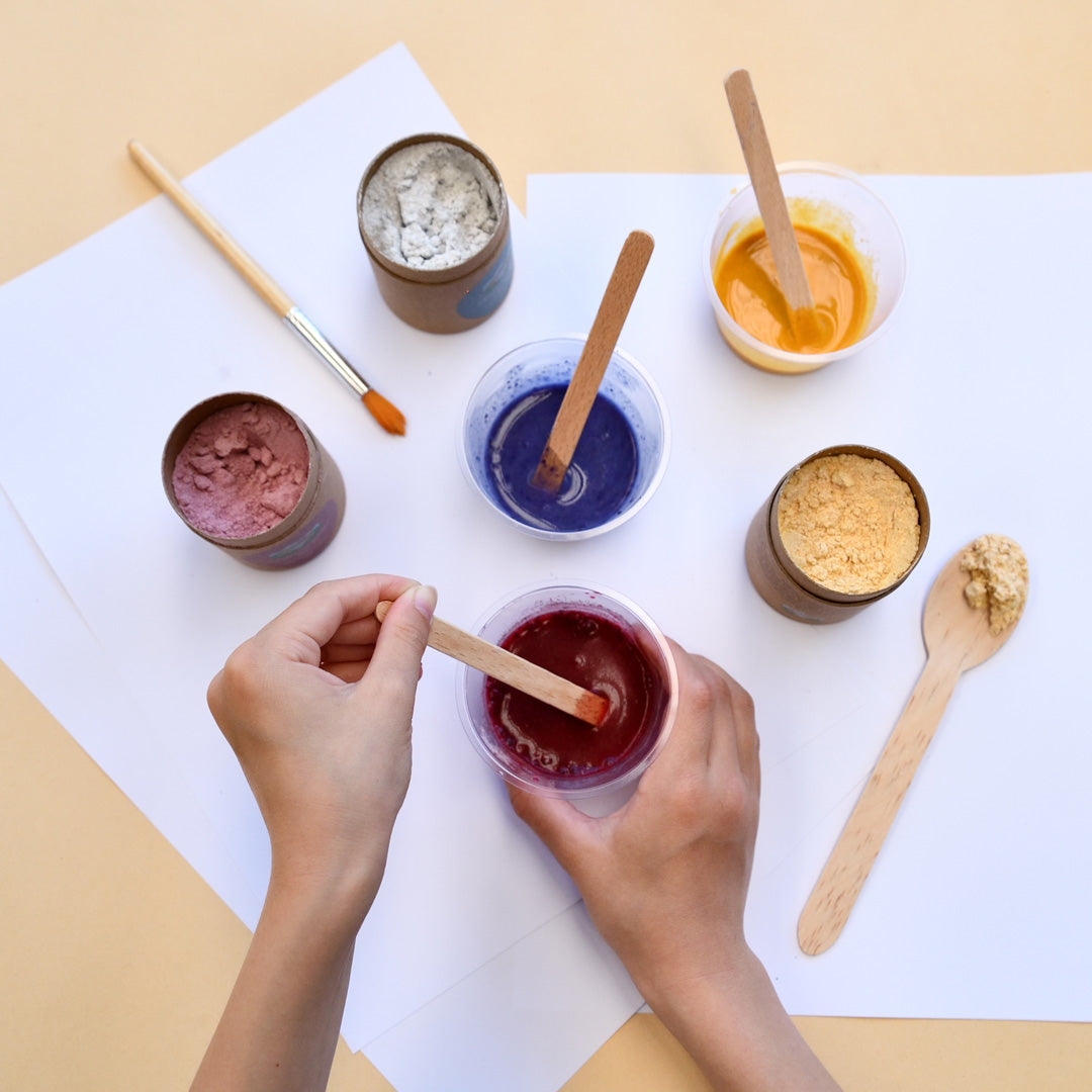 Plant-Based Natural Kids Paint Deluxe Kit - Natural & Safe