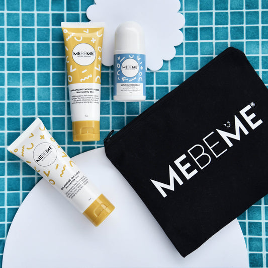 MEBEME Try It all Balancing Range Tween Natural Skin care with FREE bag