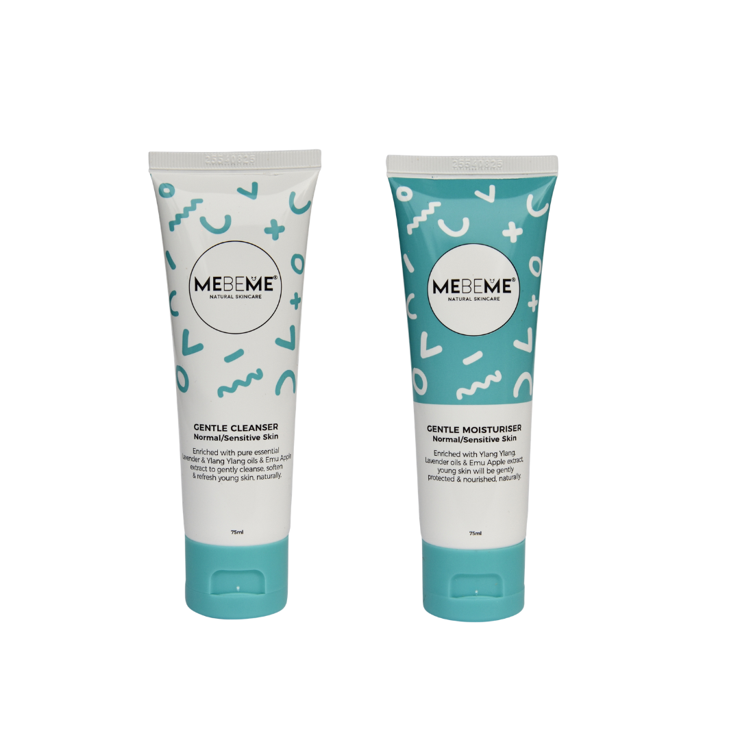 gentle tween cleanser and moisturiser by MEBEME Skincare