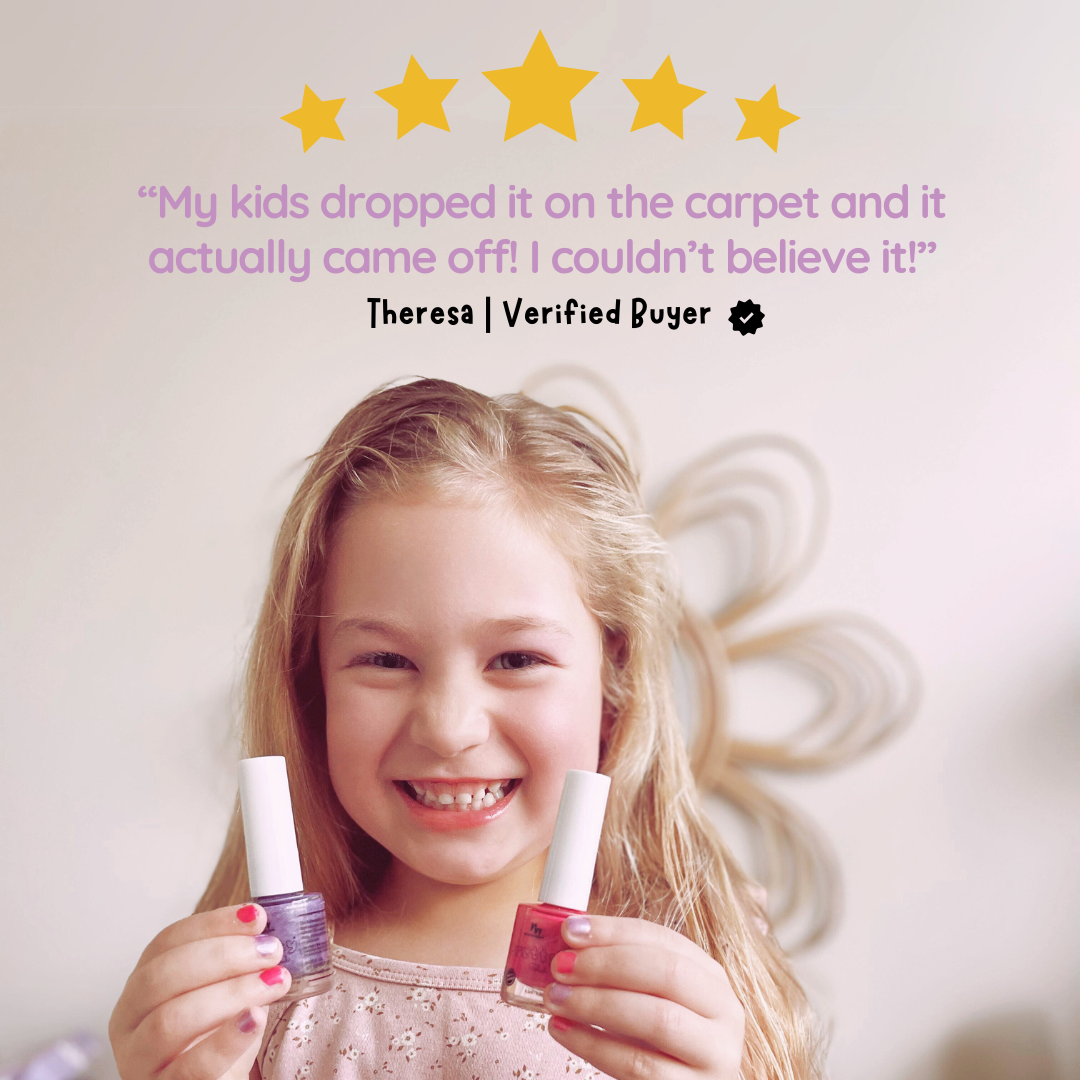 Limited Edition Christmas Sugar Plum Scented Kids Polish - Pastel Plum Coloured