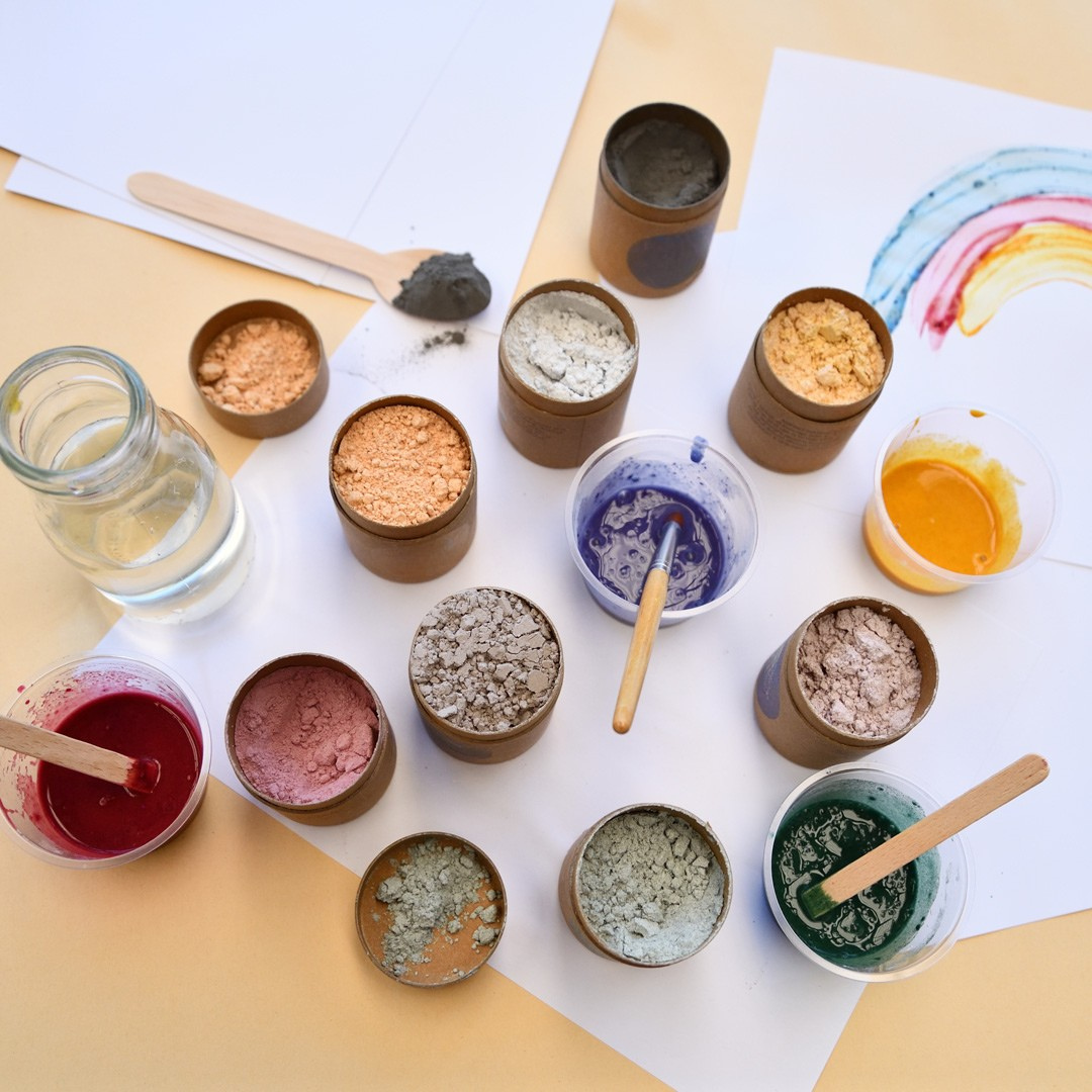 Plant-Based Natural Kids Paint Deluxe Kit - Natural & Safe