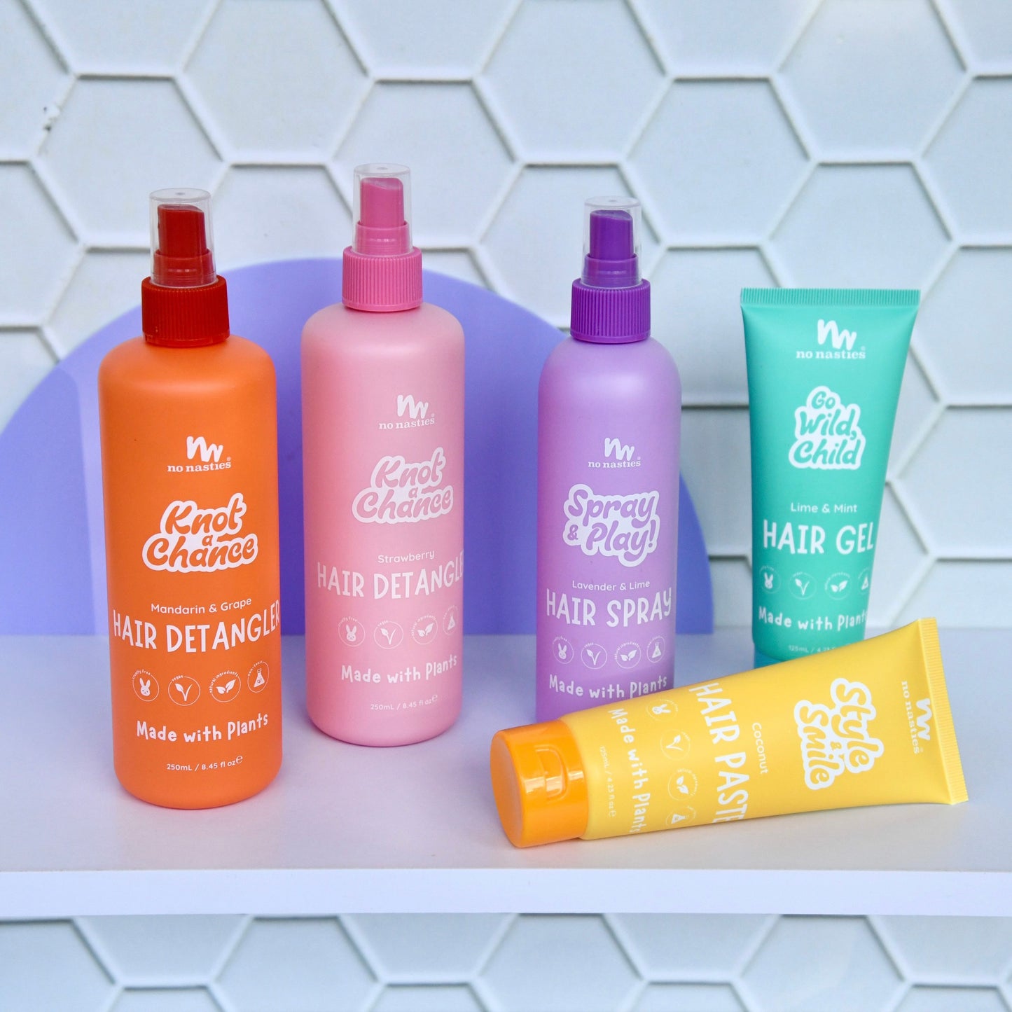 No Nasties Kids natural hair care detangling spray
