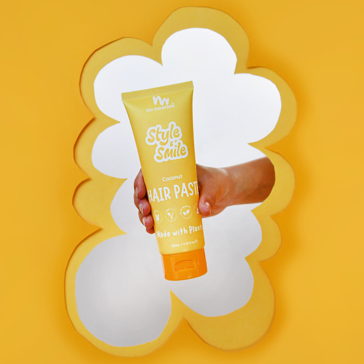 No Nasties Kids Plant Based Hair Paste in Fresh Coconut and Zesty Lime  |  125ml