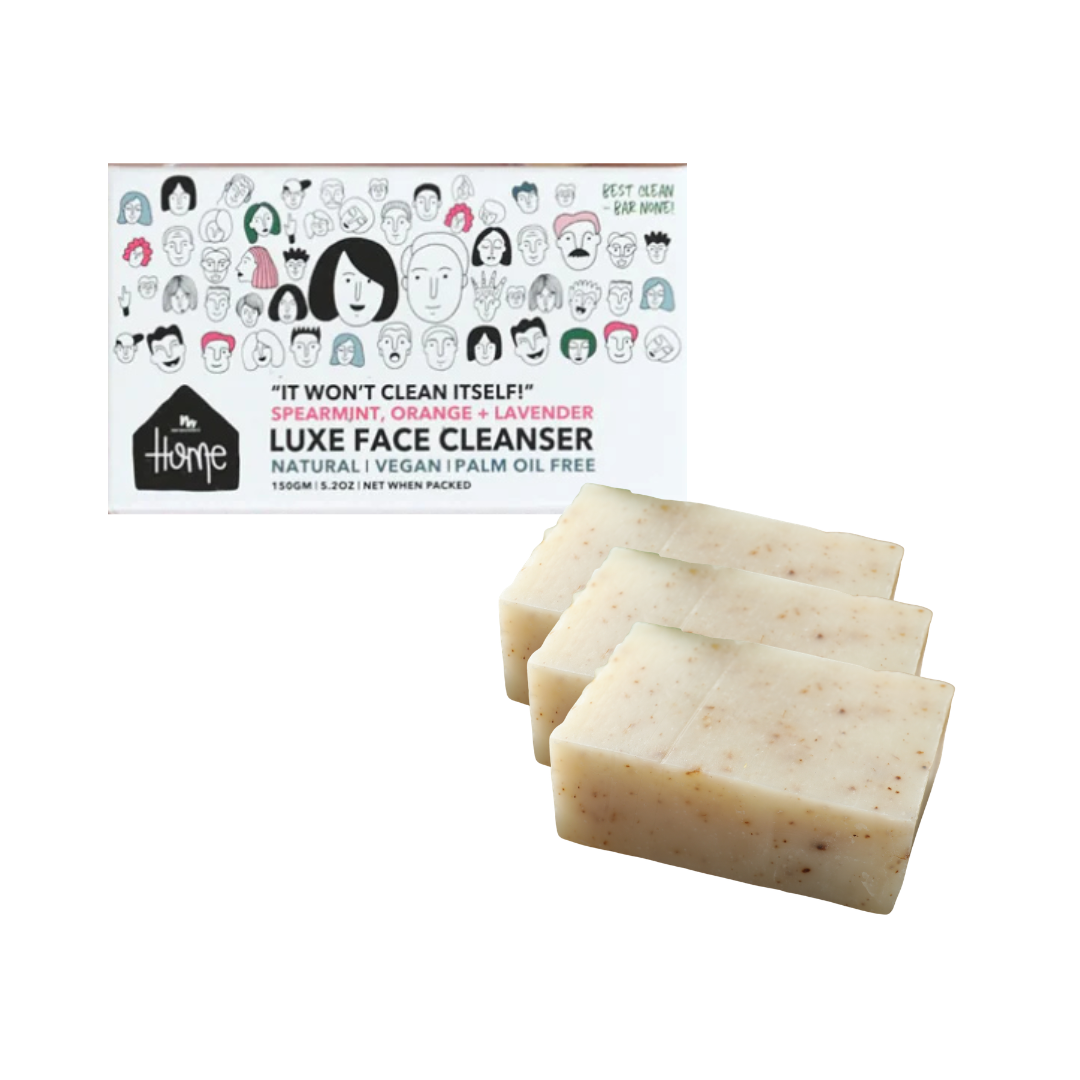 All Natural Vegan Deluxe Face Cleanser Bar 3 x 50g bars