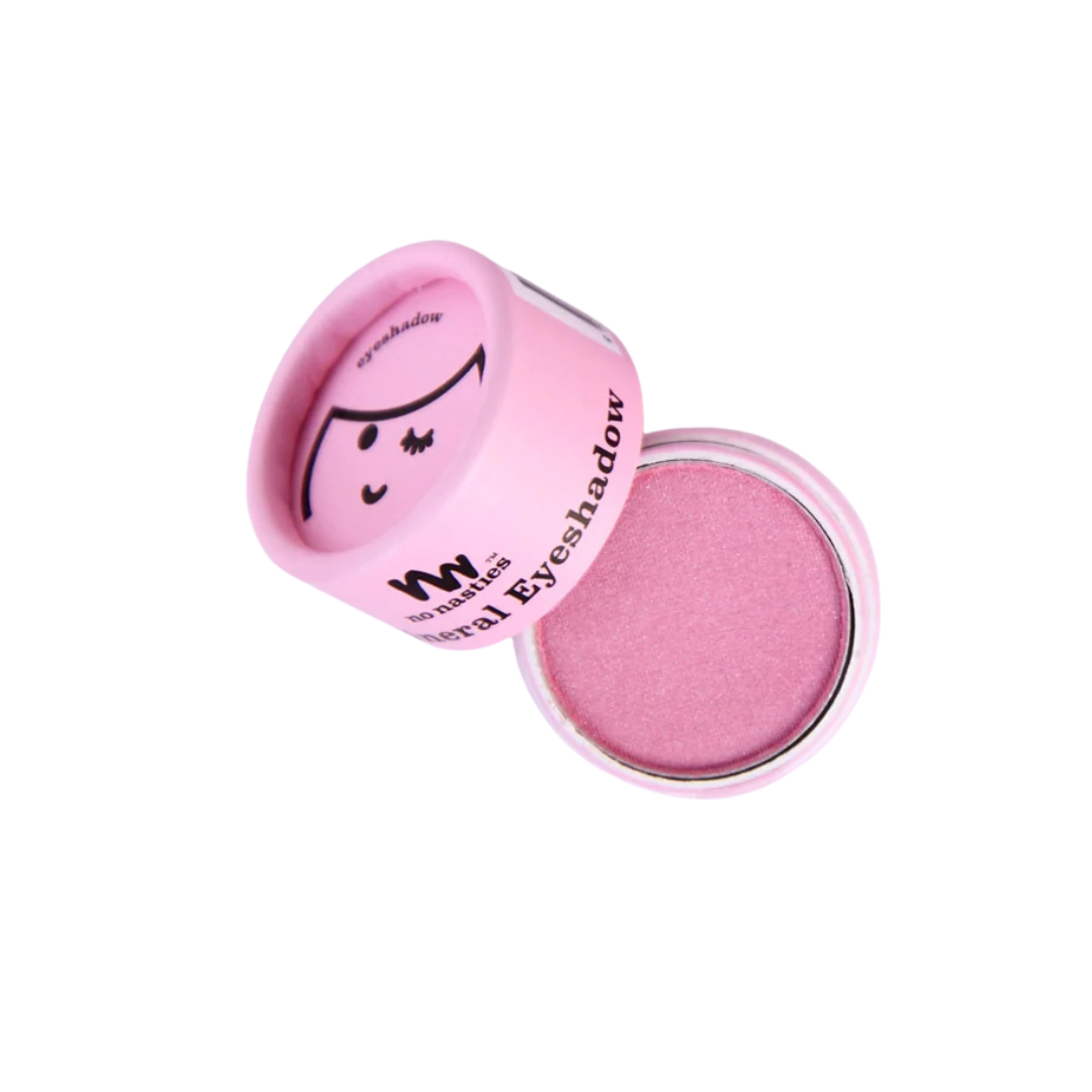 Pink eyeshadow for kids on white background