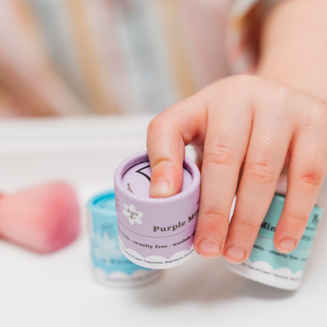 Minty Green Eco Natural Kids Makeup Pressed Powder