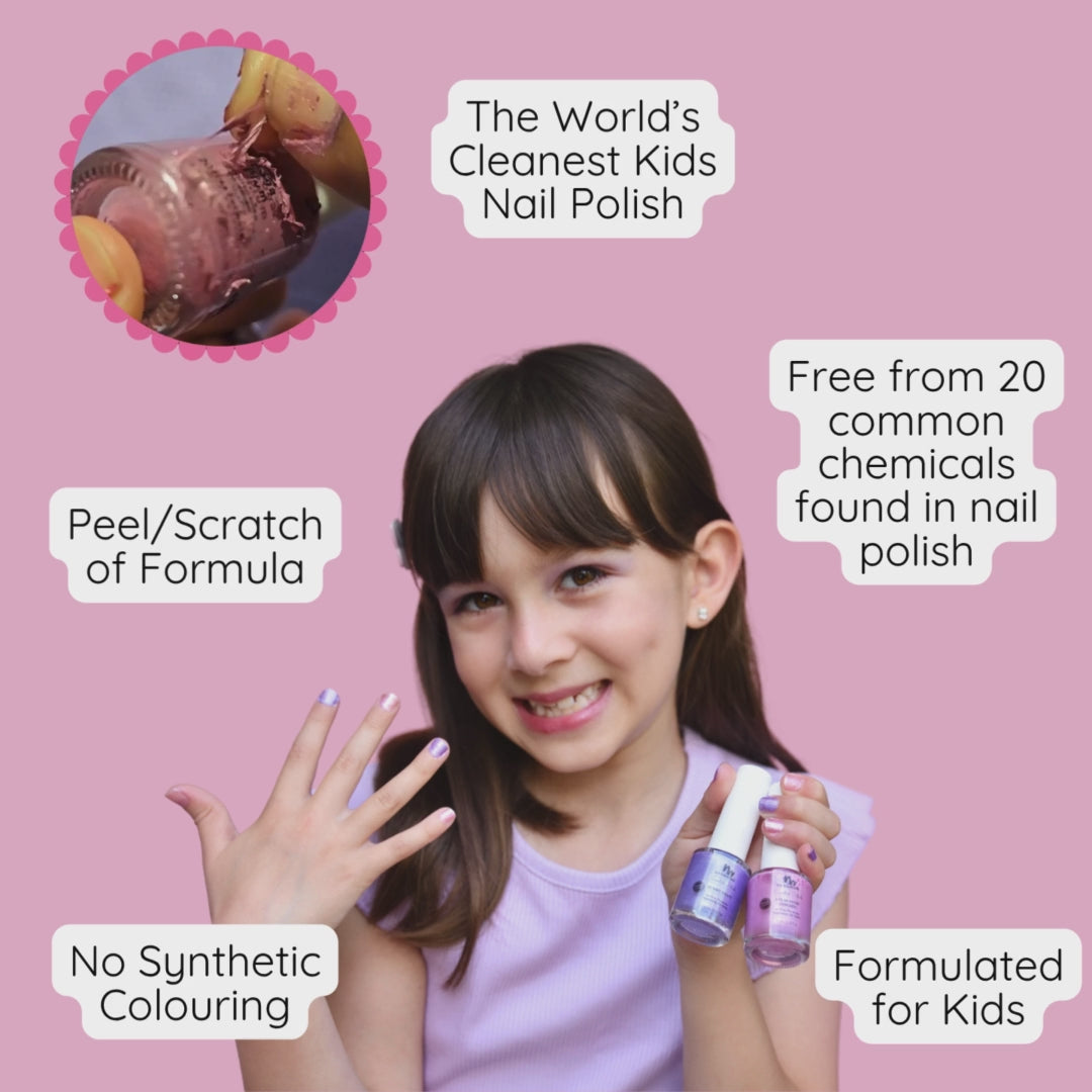 Pastel Pink Water-Based Kids Nail Polish