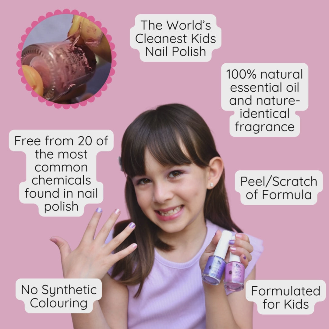 Toxin Free Scented Kids Polish Strawberry Cupcake - Pastel Pink