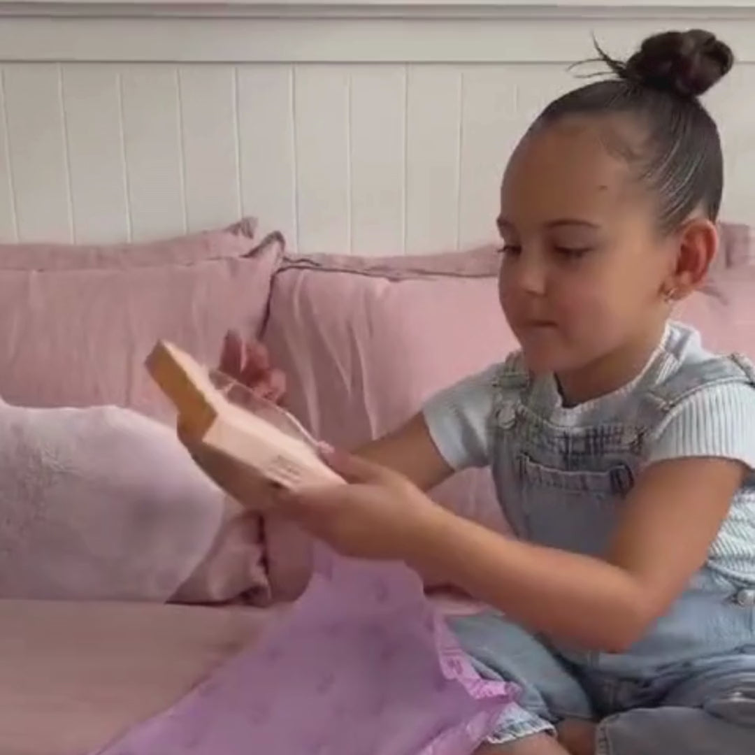 Nala Pink Kids Natural Makeup Deluxe Box and Mini Brush Set Combo