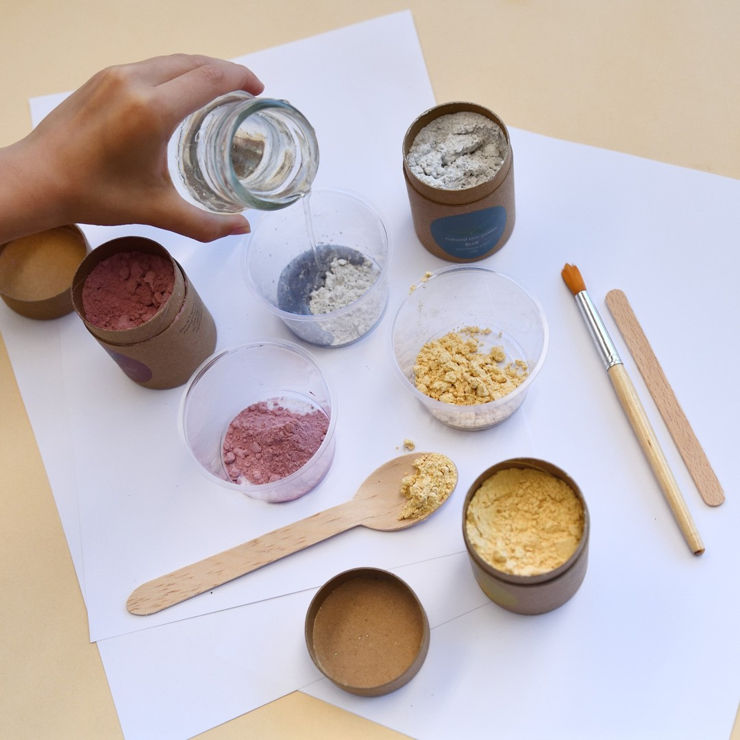 Primary Colours Natural Kids Paint Kit - Plant Based