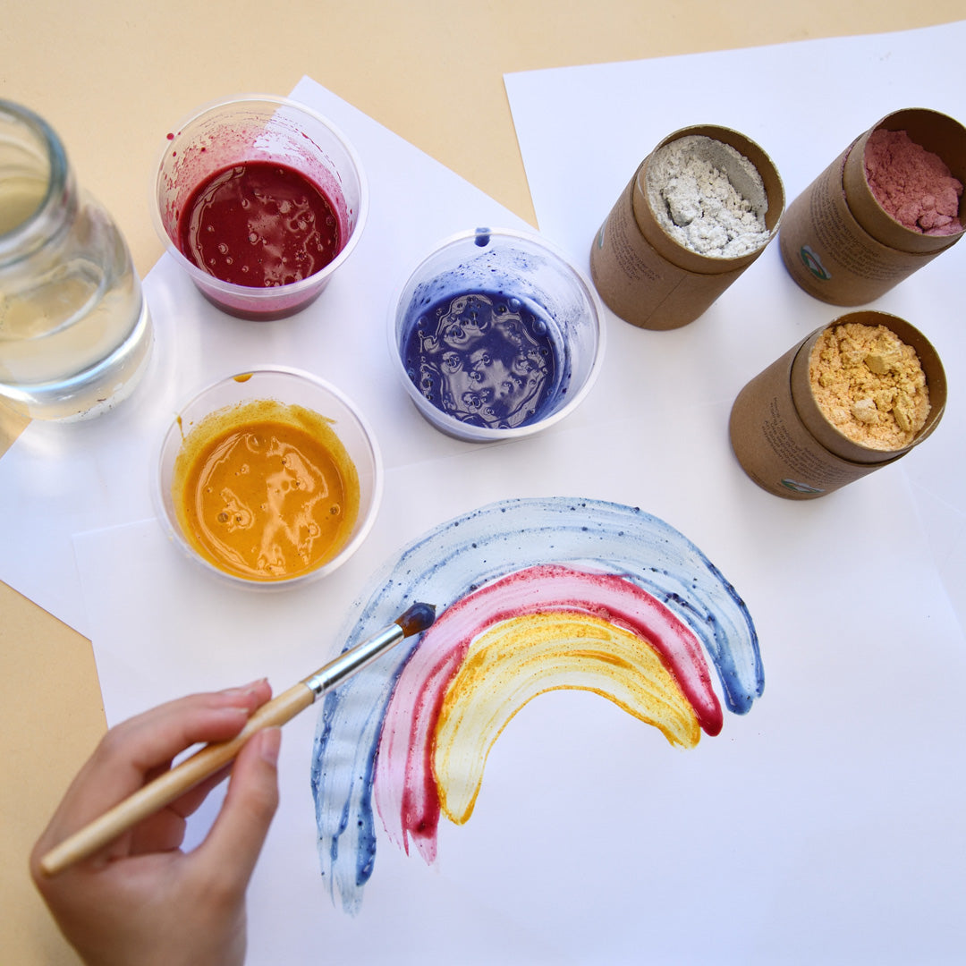 Plant-Based Natural Kids Paint Deluxe Kit - Natural & Safe