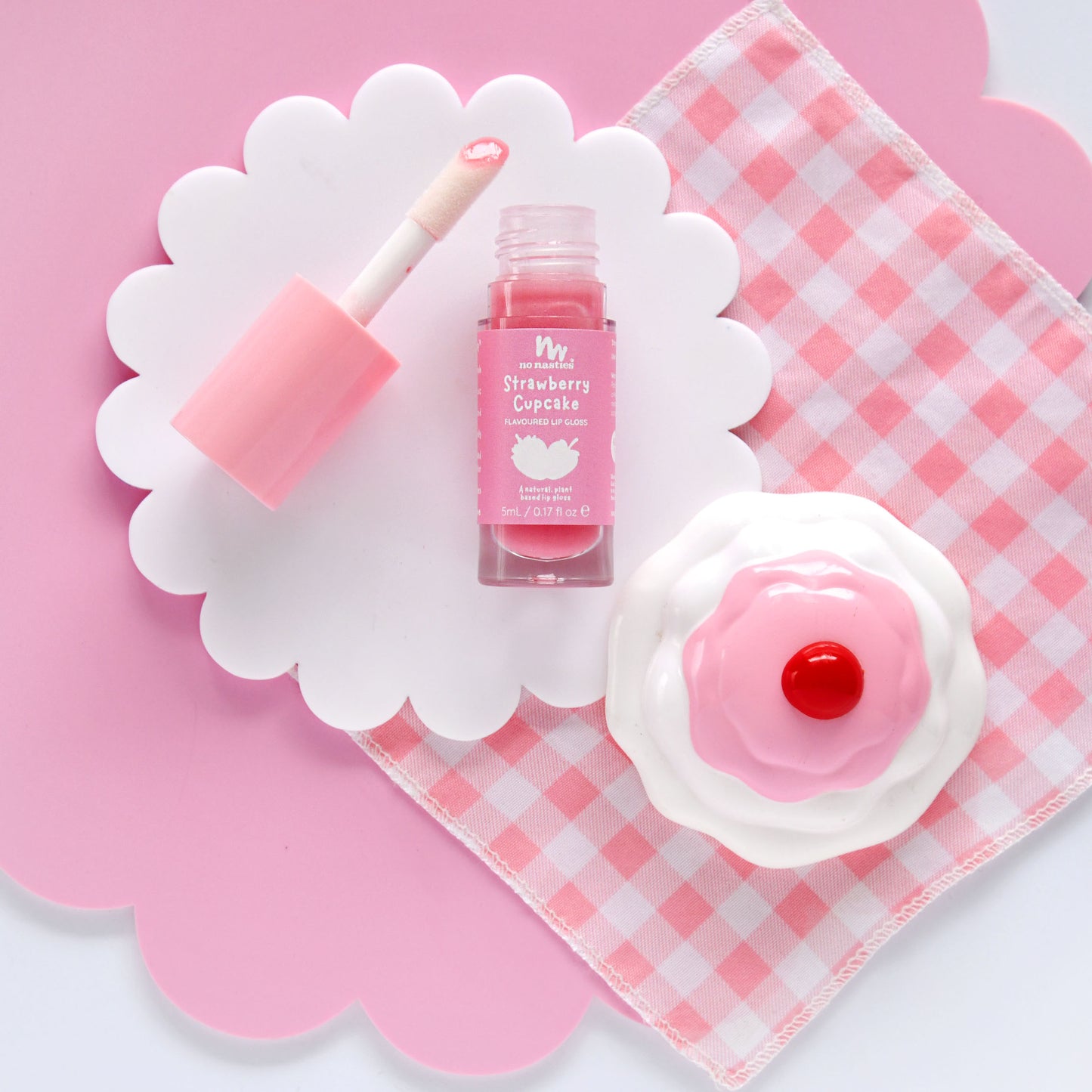 Natural Lip Gloss Strawberry Cupcake