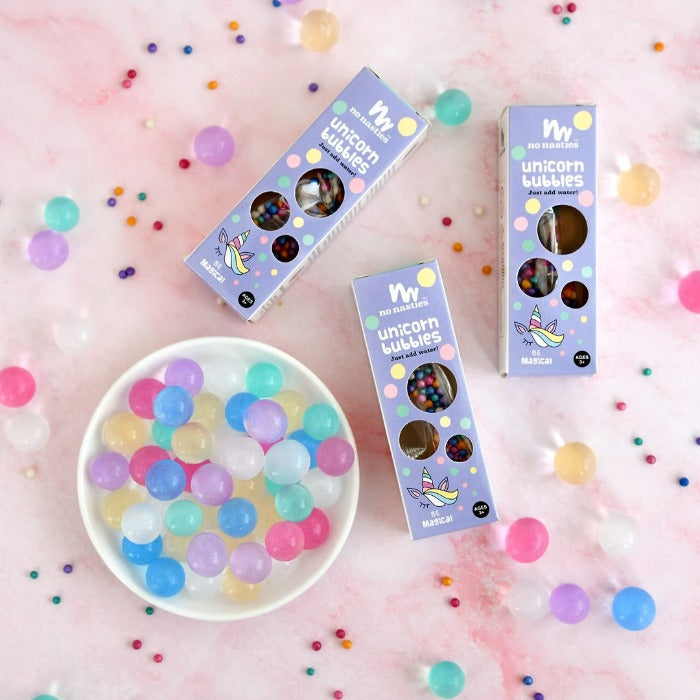 Unicorn bubbles water beads 