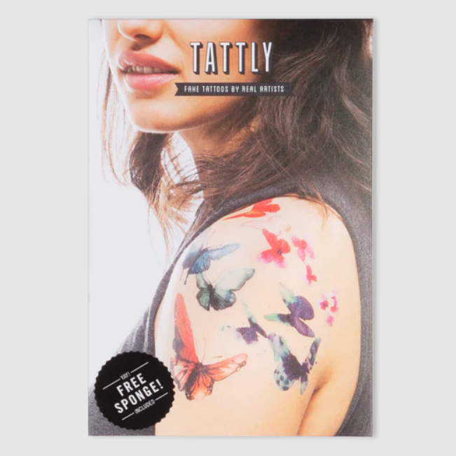 Watercolour Butterflies Set | Tattly temporary tattoos printed in Vegetable Ink