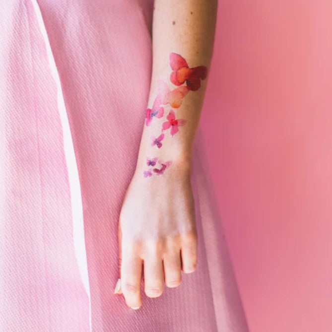 Water colour temporary tattoos