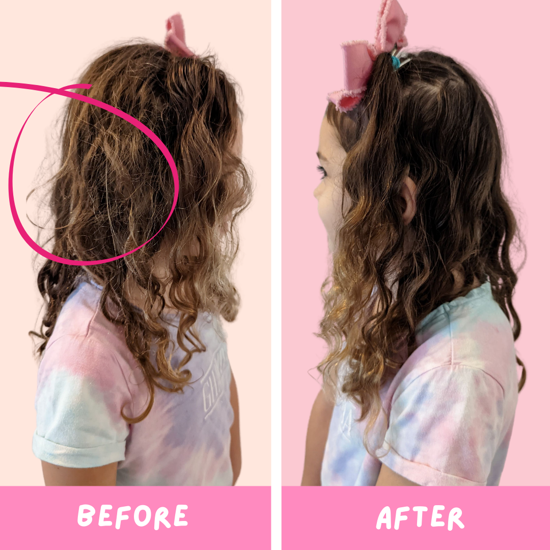 side-view-detangler-before-and-after-pink-background