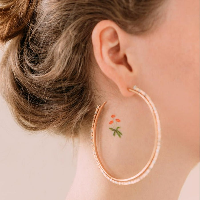 Tiny floral tattoos temporary