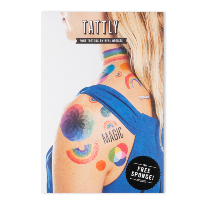 The rainbow tattoo set 
